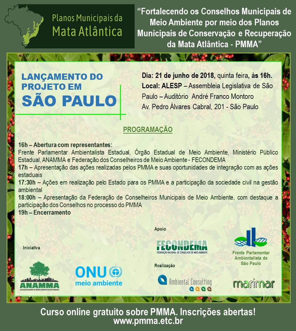 Lançamento do projeto em São Paulo