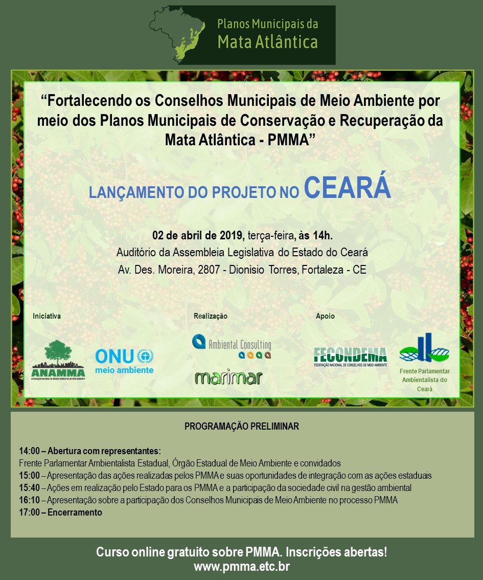 Lançamento do Projeto dos Planos Municipais da Mata Atlântica no Ceará