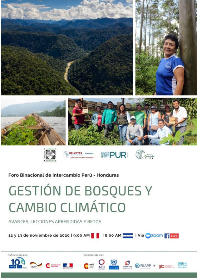 Fórum Binacional de Intercâmbio Peru – Honduras: Manejo Florestal e Mudanças Climáticas. Avanços, lições aprendidas e desafios