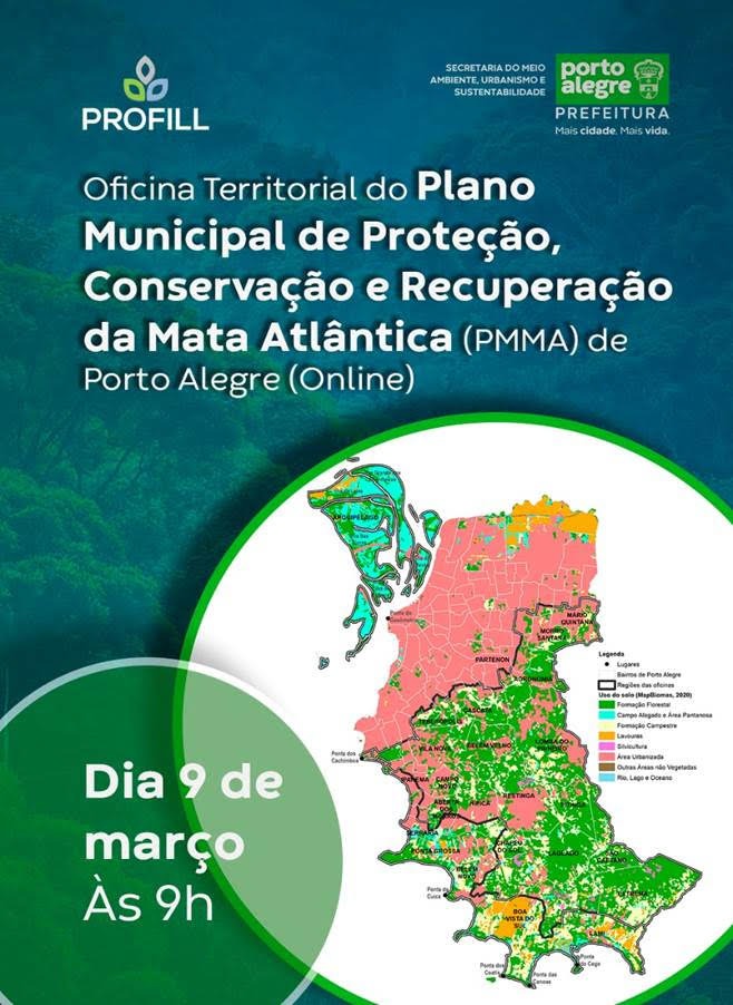 Oficina Territorial do Plano Municipal de Conservação e Recuperação da Mata Atlântica (PMMA) de Porto Alegre