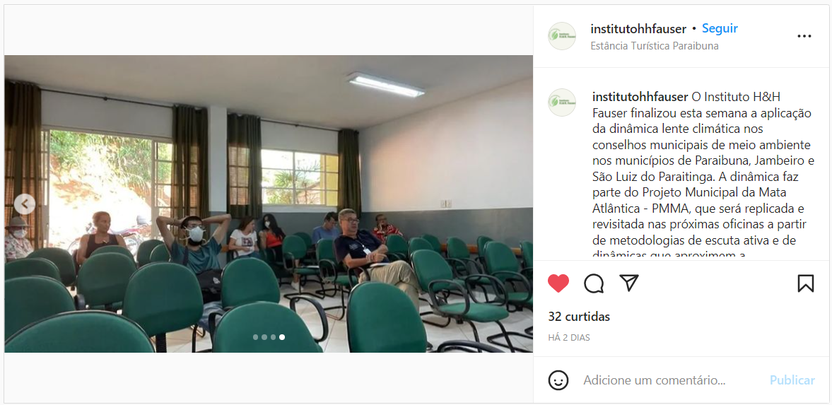 Aplicação da lente climática nos municípios de Paraibuna, Jambeiro e São Luiz do Paraitinga