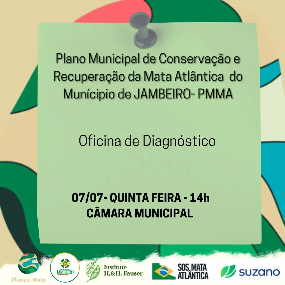 Oficina de Diagnóstico do Plano Municipal da Mata Atlântica (PMMA) de Jambeiro