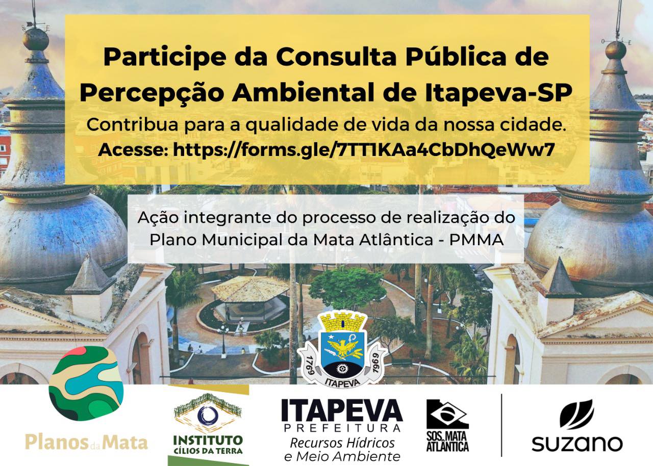 CONSULTA PÚBLICA | População de Itapeva é convidada a participar de estudo ambiental para a melhoria da qualidade de vida