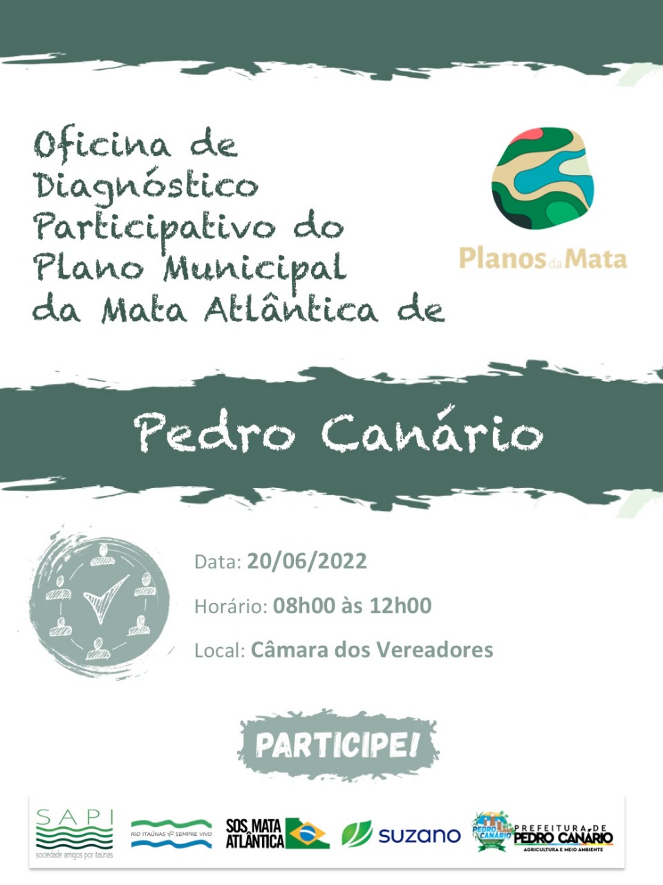 Oficina de diagnóstico participativo do Plano Municipal da Mata Atlântica em Pedro Canário – ES