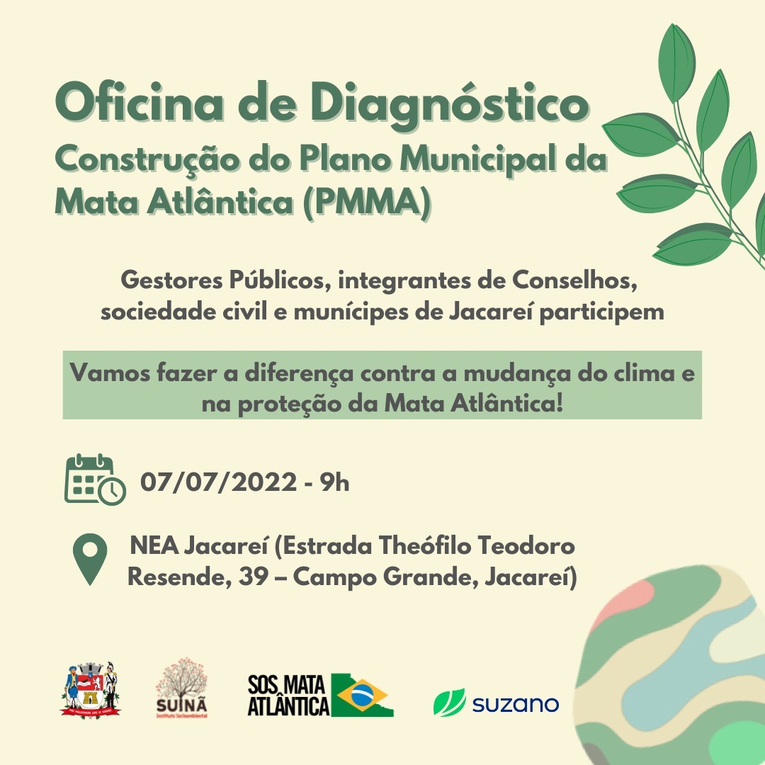 Oficina de Diagnóstico para a construção do Plano Municipal da Mata Atlântica de Jacareí (SP)