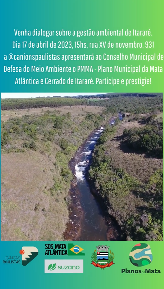 Ocorre hoje a apresentação ao conselho do PMMA de Itararé – SP
